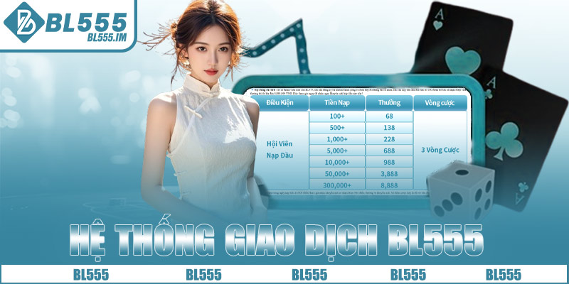 Hệ thống giao dịch tại nhà cái BL555